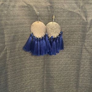 Blue cute earrings